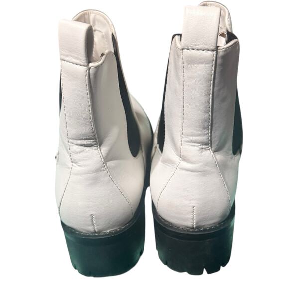 B7. BP Kora Lug Chelsea Boots White Size 9M - Picture 6 of 8